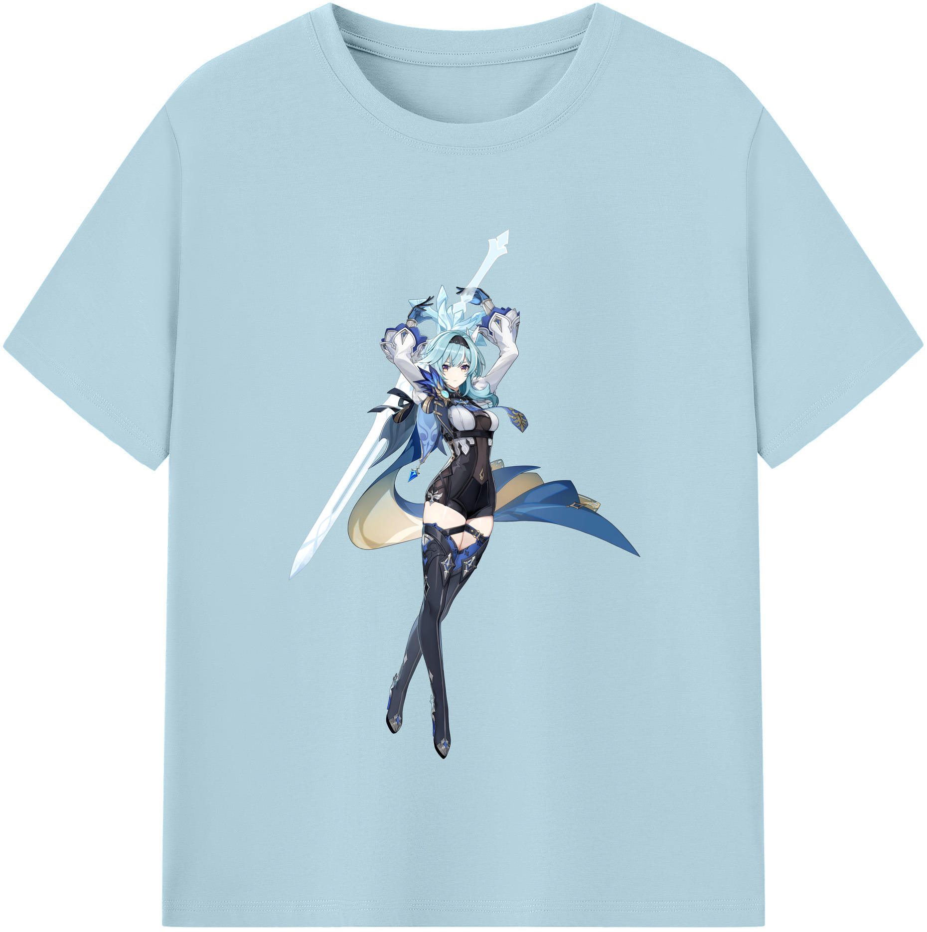 げんし神 优菈 ゆうら genshin Yūra 綿100％半袖Tシャツ（フロントプリント）